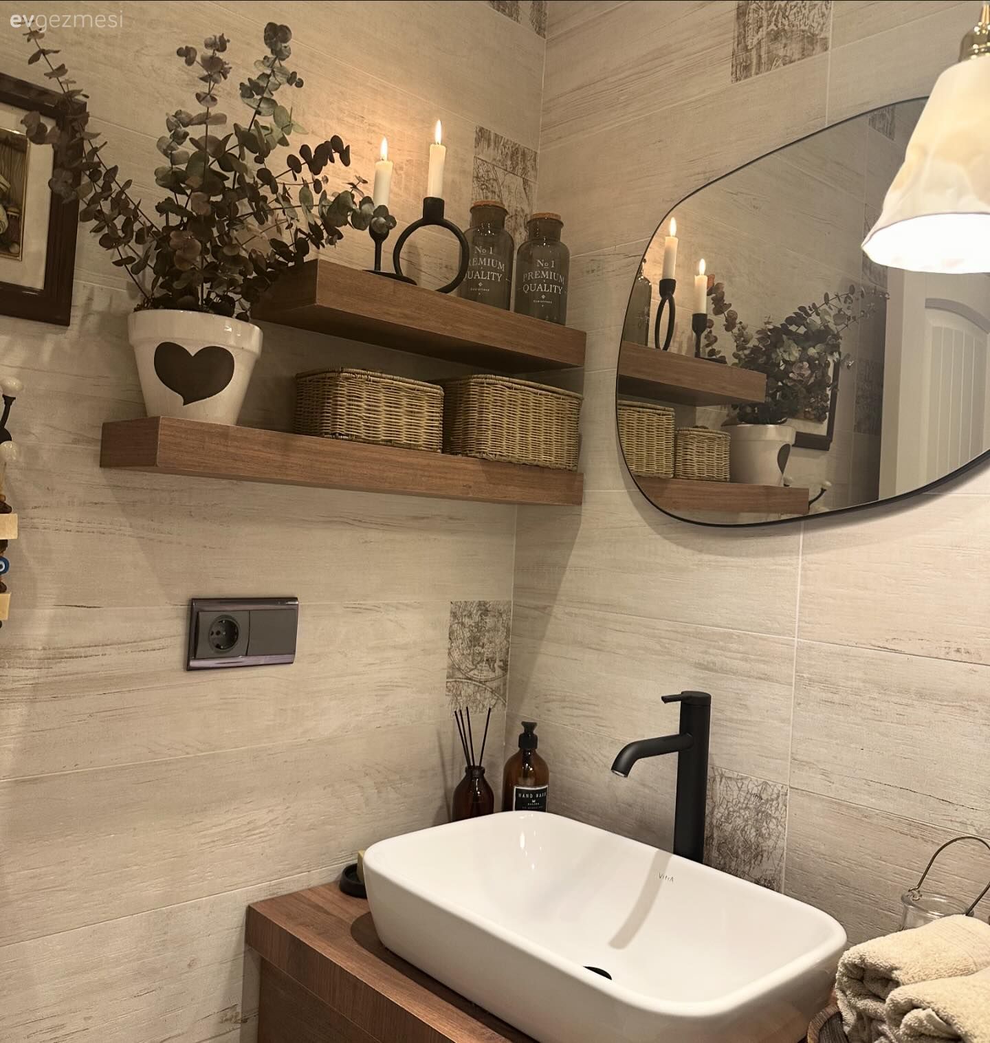 Misafirleri Çok Seven Bu Evin Banyosu Natürelliğiyle Bu Sevgiyi Yansıtıyor!