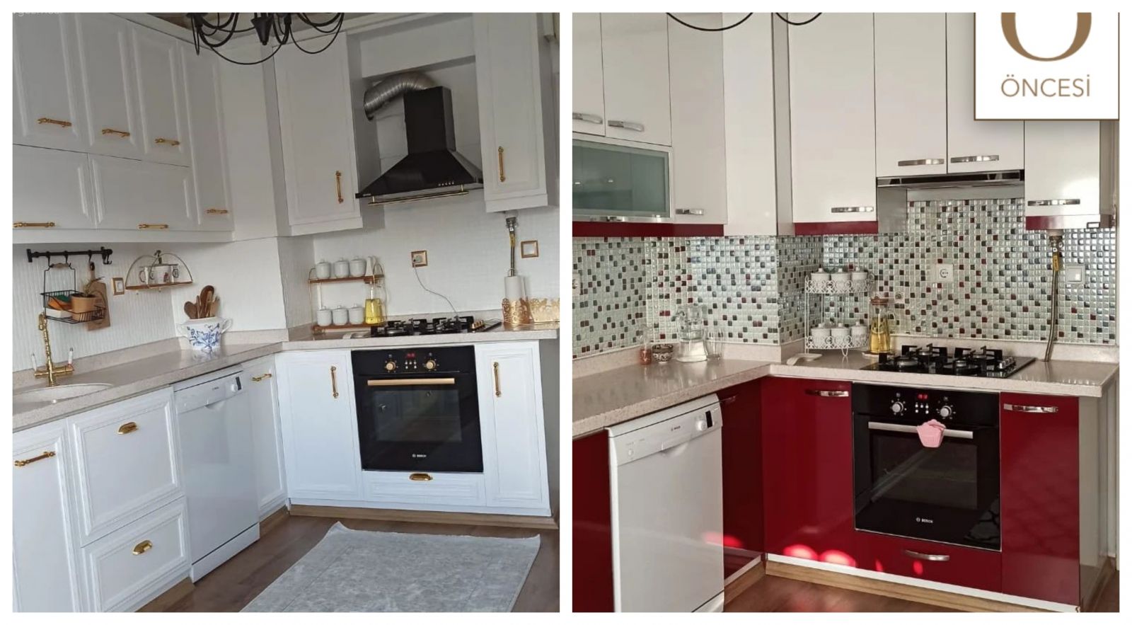 Bordodan Beyaza Geçiş Yapan Bu Mutfak Şimdi Bambaşka