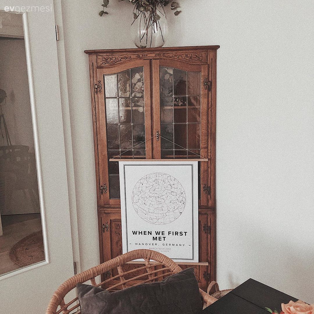 Vitrin, Ahşap Mobilya, Kahverengi