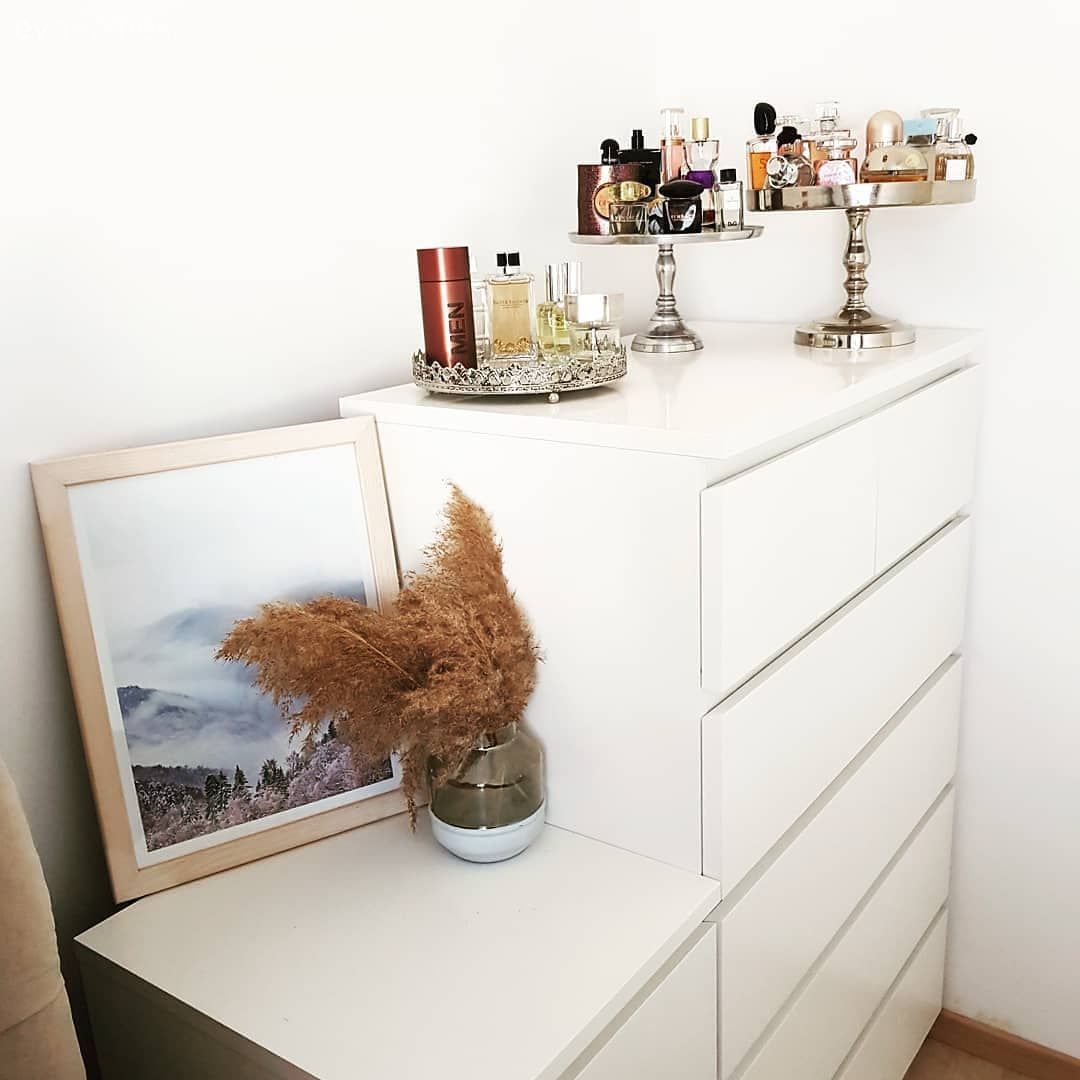 Komodin, Şifonyer, Yatak Odası, Beyaz, Vazo, Ev Aksesuar