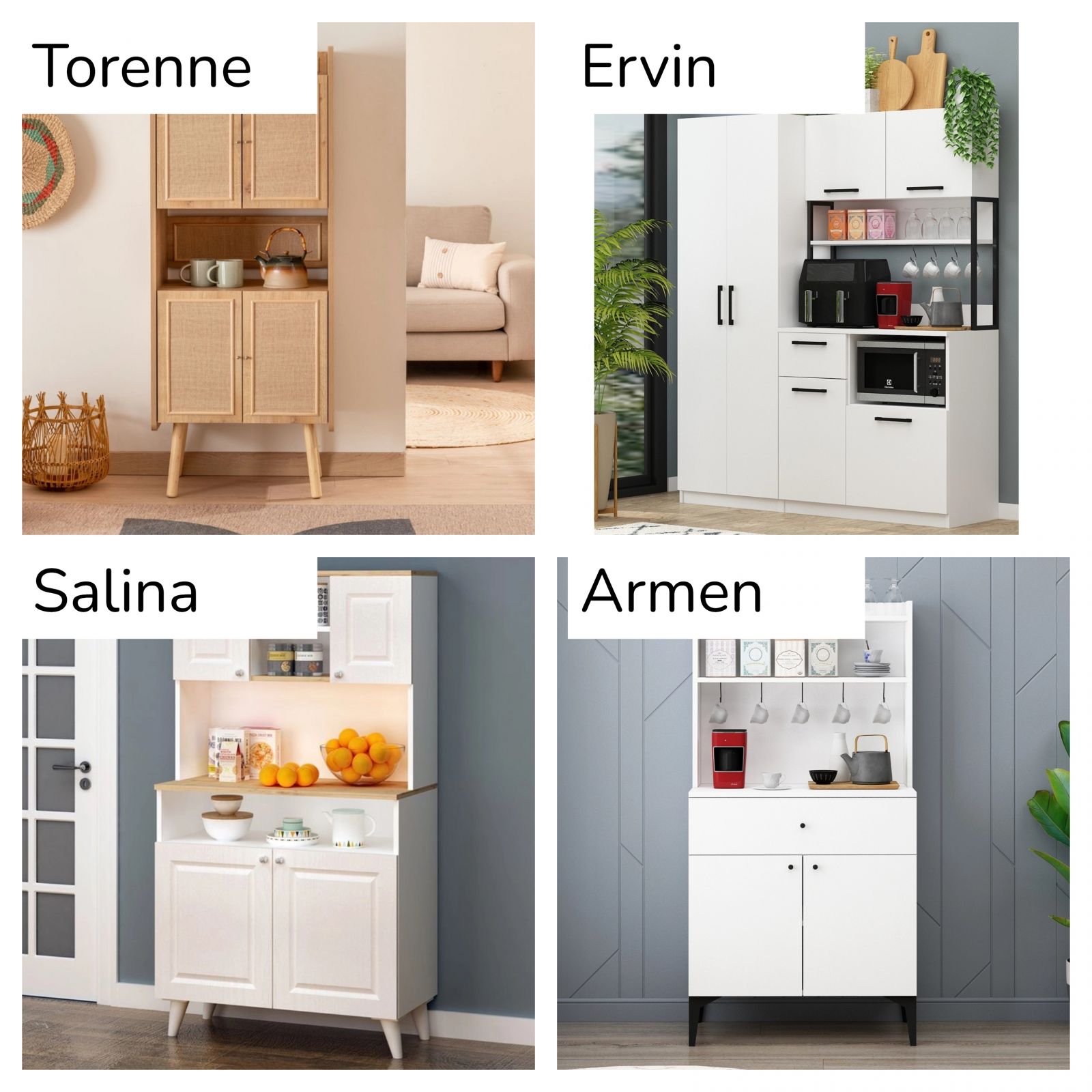 Hazır Kahve Köşesi Dolabı Alacaklara Farklı Markalardan Örnekler