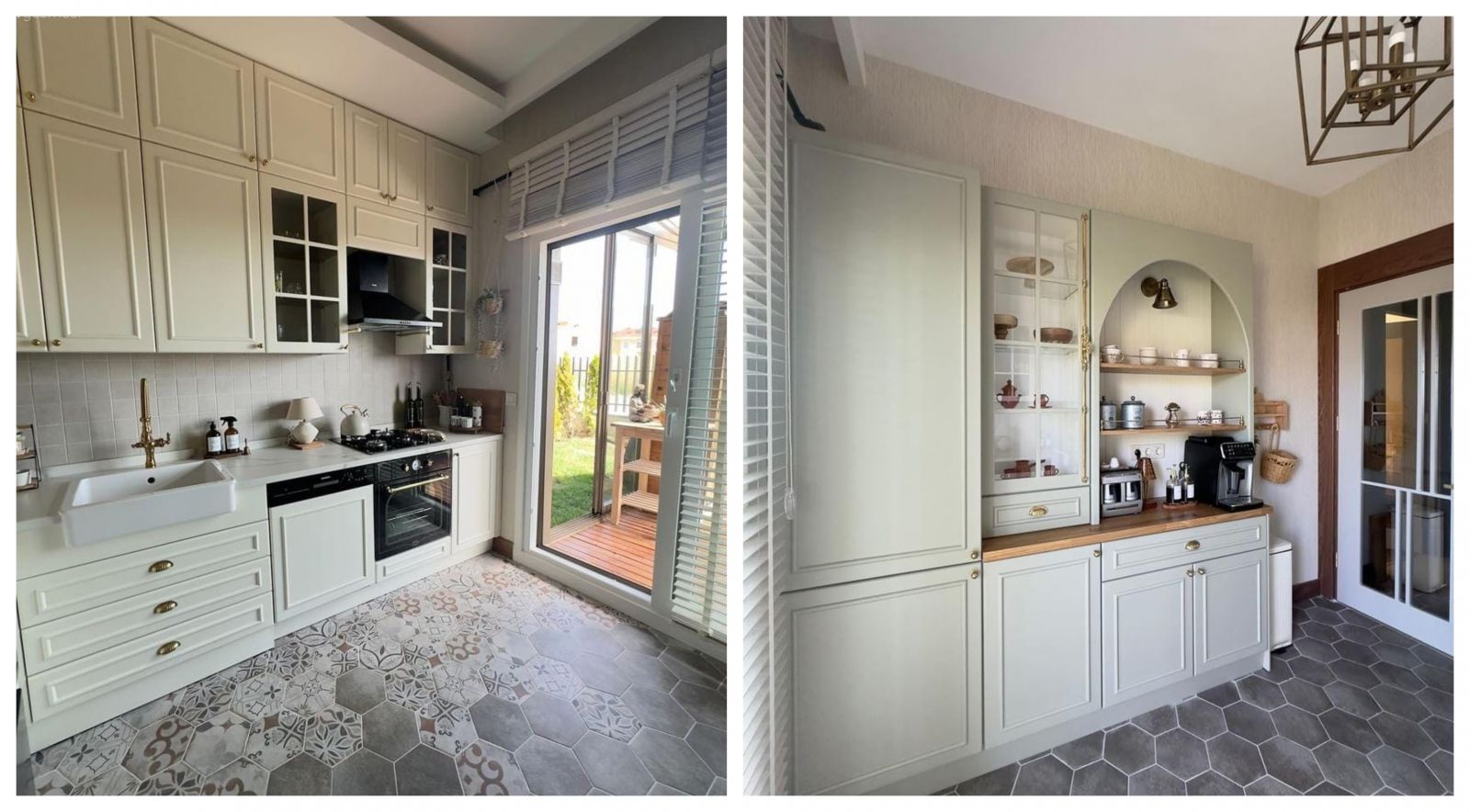 Seramiklerinden Kahve Köşesine Birçok Noktada Sürprizleri Olan Bir Mutfak!