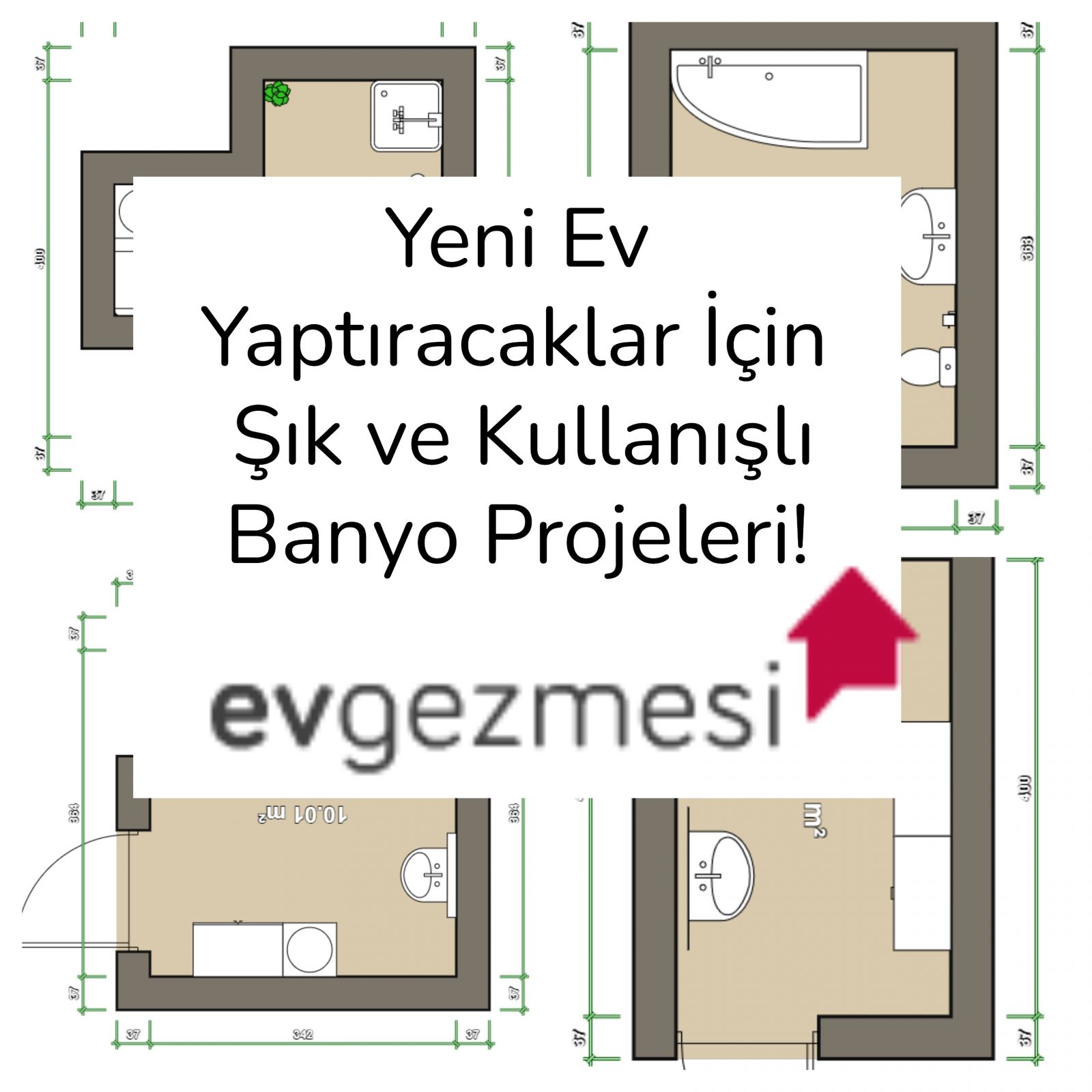Yeni Ev Yaptıracaklar İçin Şık ve Kullanışlı Banyo Projeleri!