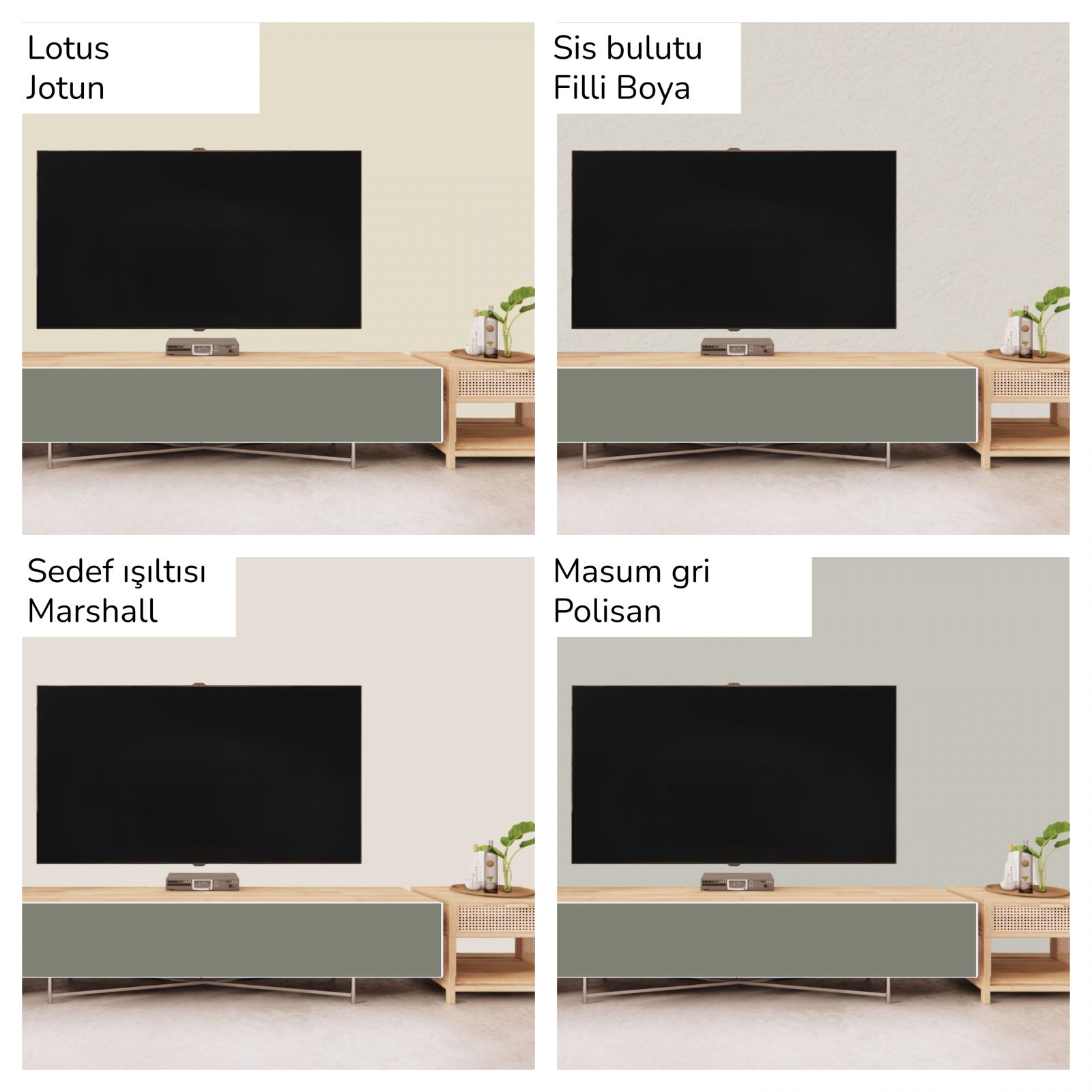 2025 Yılının Dolap Renklerine Çok Yakışan Duvar Boyaları