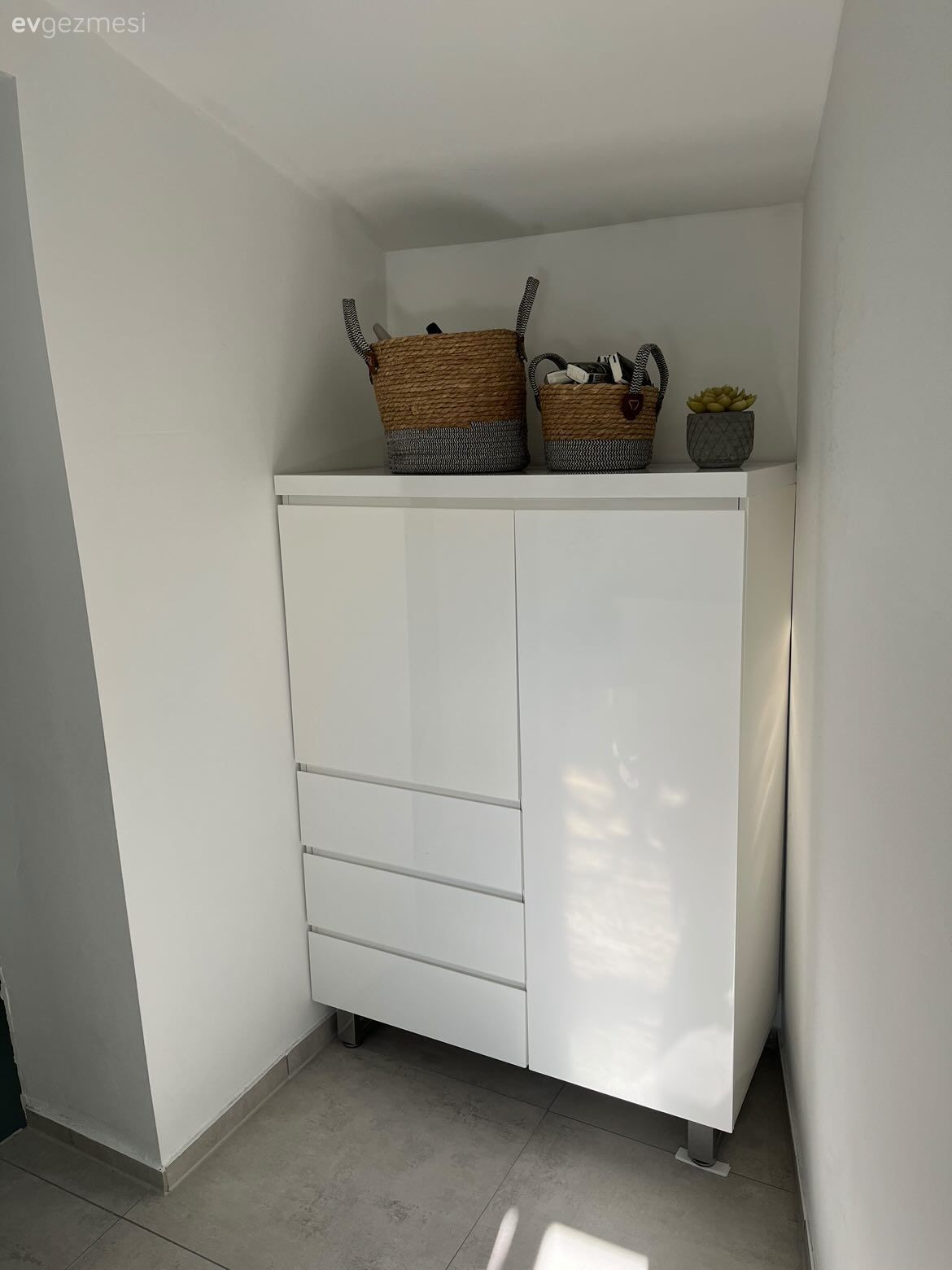 Beyaz, Hasır, Banyo dolabı, Banyo