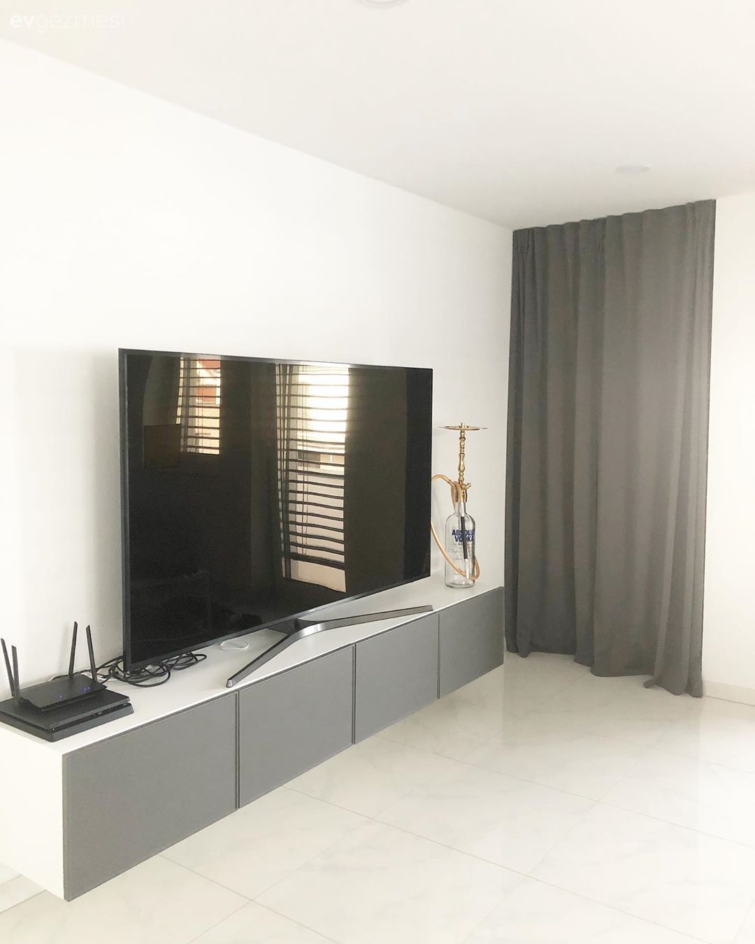 Tv ünitesi, Tv ünitesi aksesuarları, Ev Aksesuar, Beyaz, Gri