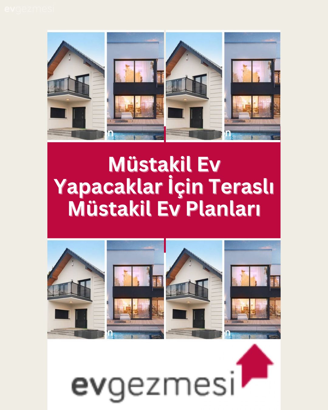Müstakil Ev Yapacaklar İçin Teraslı Müstakil Ev Planları