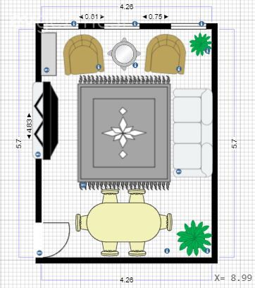 25 Metrekare Dikdörtgen Salonda Eşyalar Nasıl Yerleştirilir?