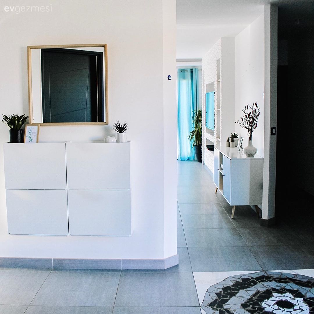 Hol, Beyaz, Dresuar, Ayna, Vazo, Ev Aksesuar, Çerçeve