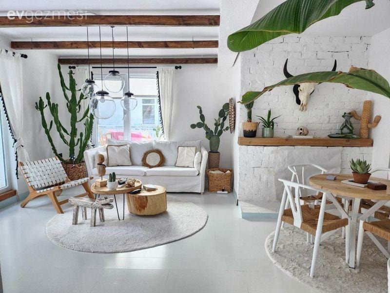 Ankara'da Olsa da Sahil Havası Estiren Bu Ev Değişimiyle Boyut Atlamış!