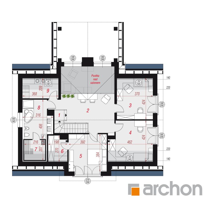 200 M2'lik İki Katlı 4+1 Müstakil Evin İçi ve Planı