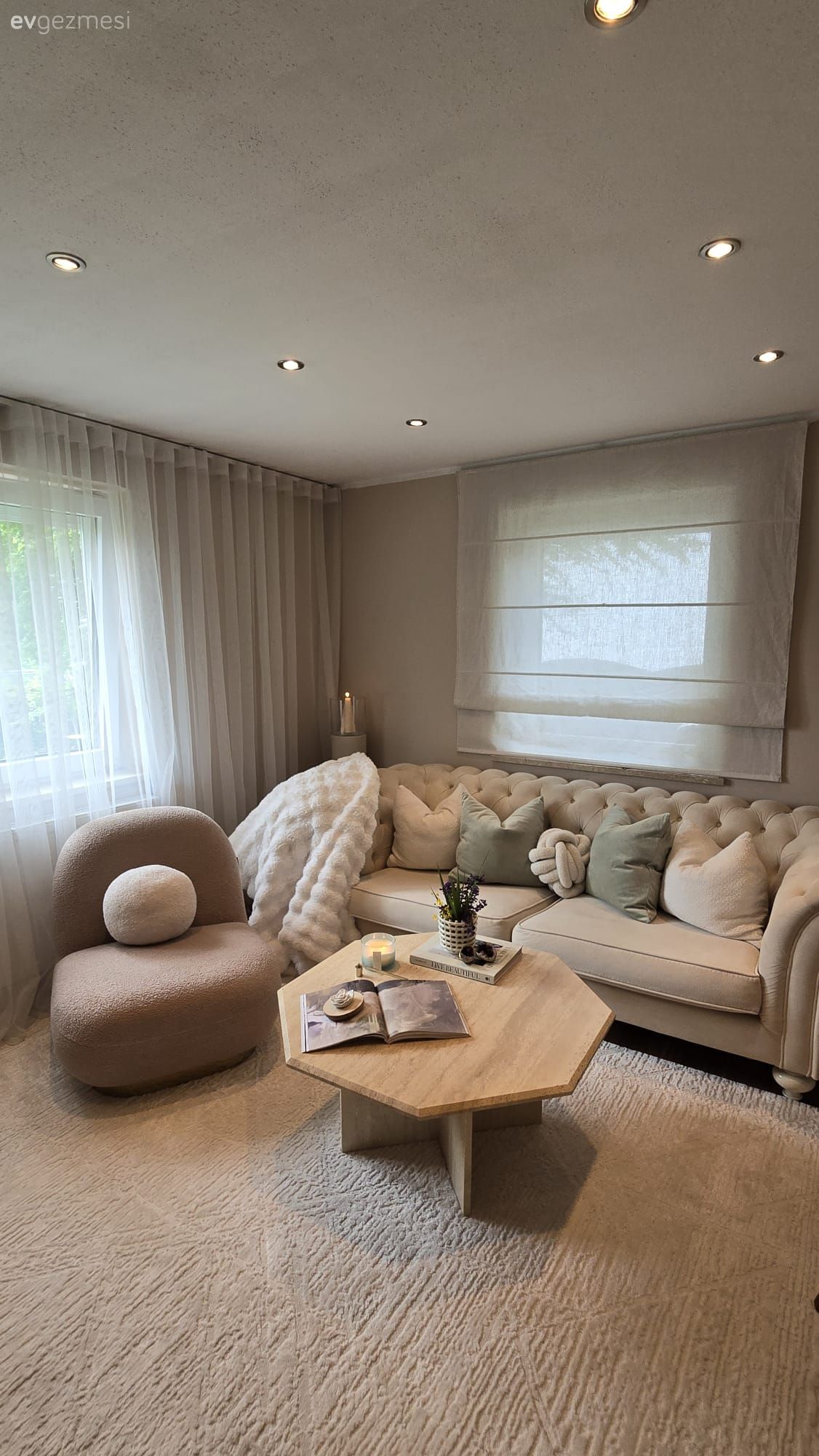 Keskin Hatları Sevmeyen Bu Evde Her Alanın Yumuşak Tavrı Var!