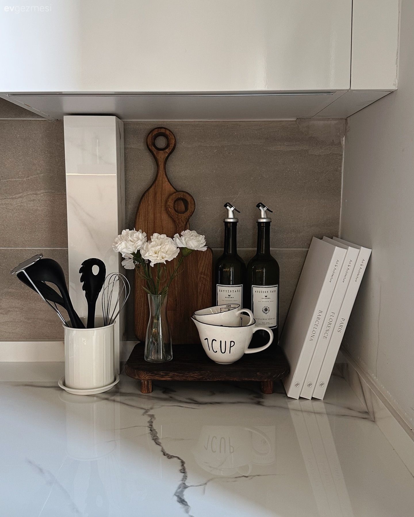 Mutfak tezgahı, Mutfak, Mutfak tezgah arası, Mutfak aksesuarları, Kulpsuz mutfak dolabı