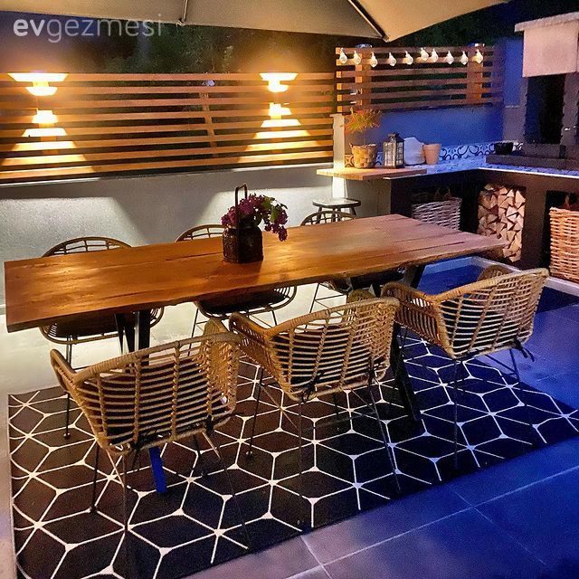 Bahçe, Bahçe oturma grubu, Pergola, Peyzaj, Bahçe masası