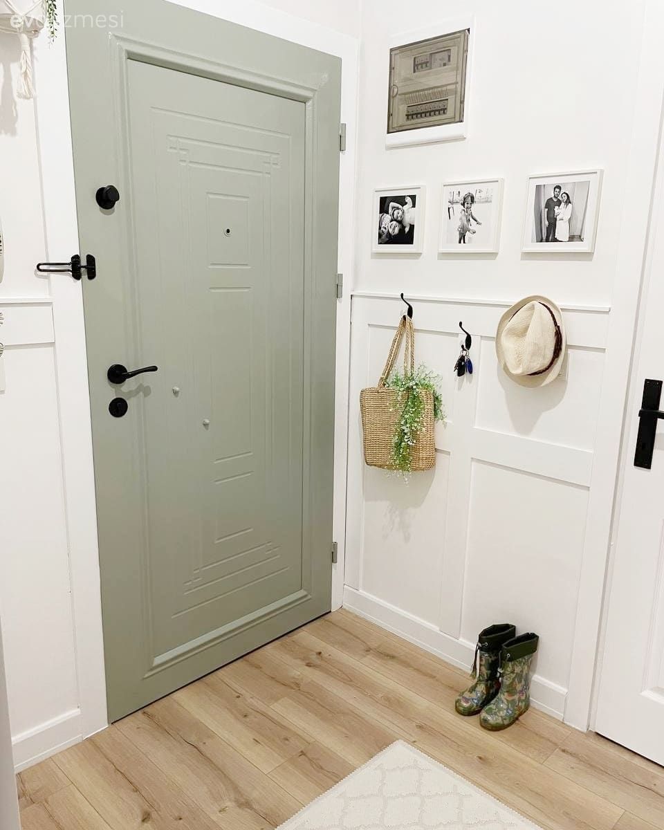 Kapı , Antre, Beyaz, Duvar çıtalama, Çerçeve, Parke