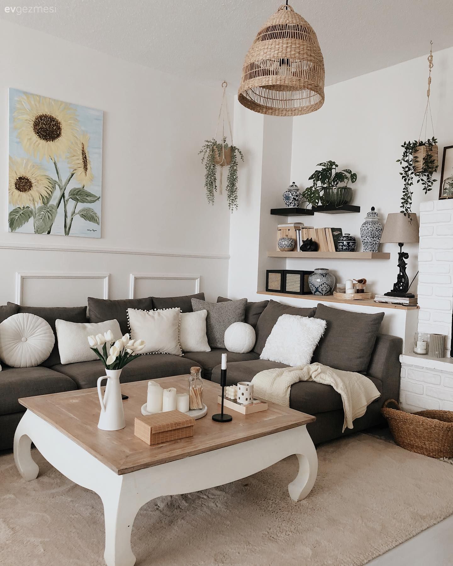 Country ve İskandinav Stili Kucaklayan Ahşap Sever Bir Ev!