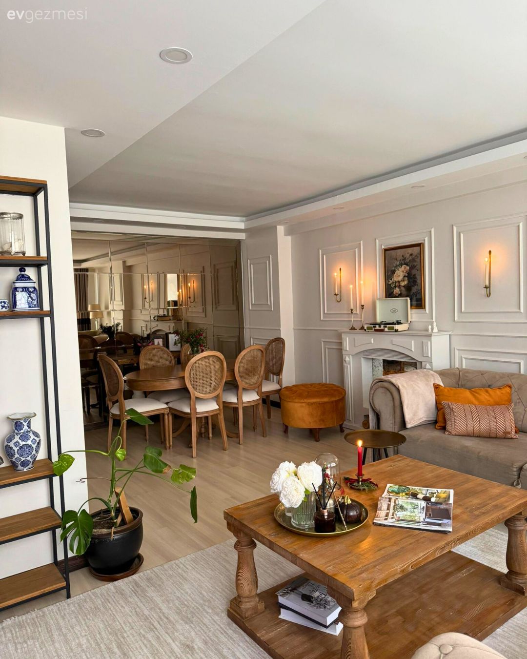 Bu Dubleks Evde Modern ve Country Esintiler Uyumla Buluşmuş