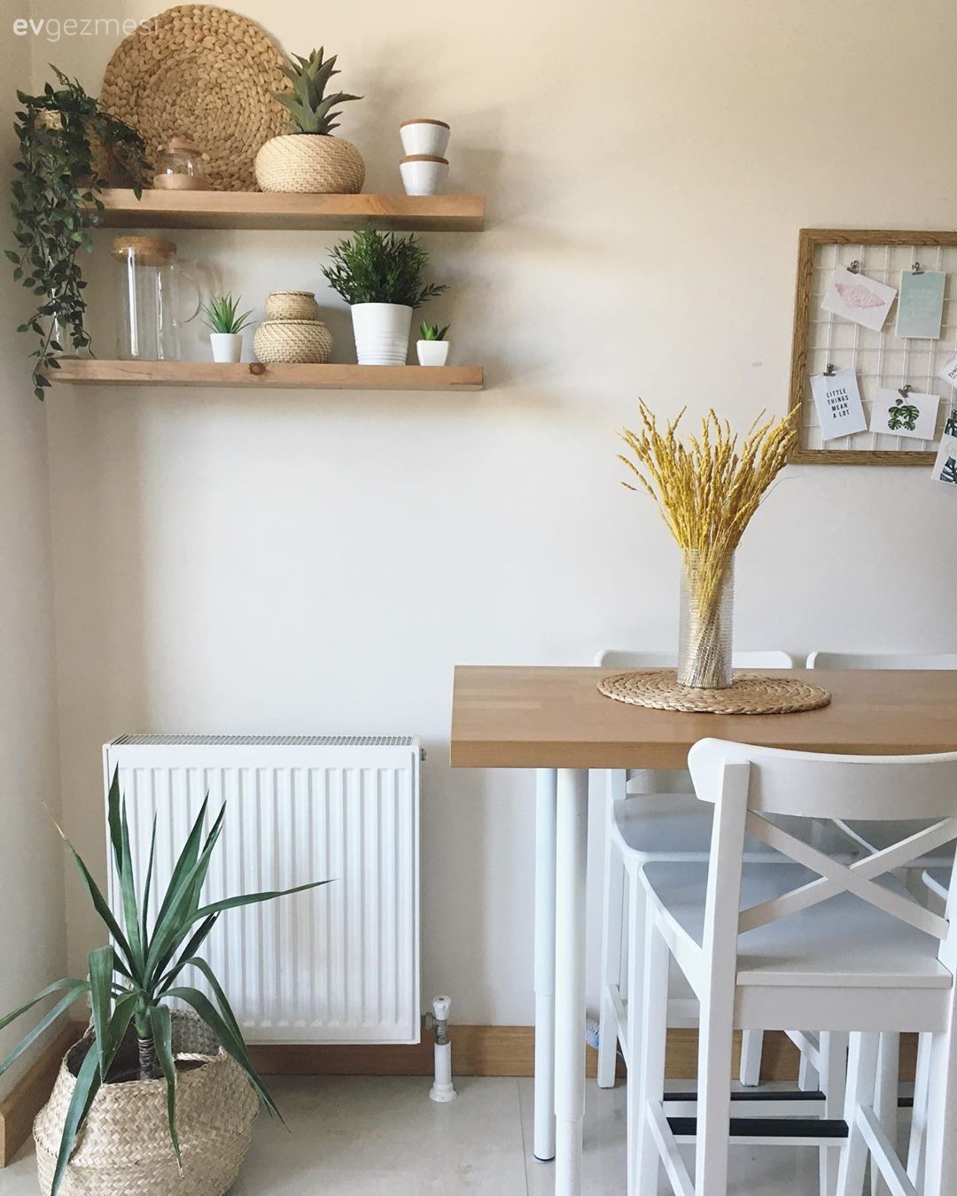 Mutfak, Bar masa & sandalyeleri, Mutfak masası, Sandalye, Ahşap Mobilya, Gri, Beyaz, Mutfak duvar dekorasyonu