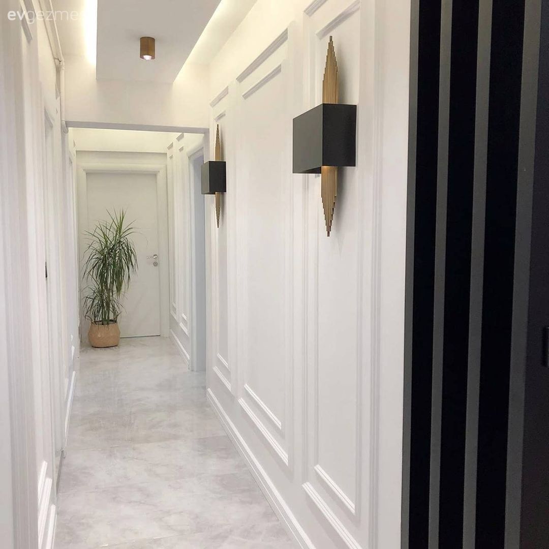 Antre, Beyaz, Siyah, Aplik, Aydınlatma, Duvar çıtalama