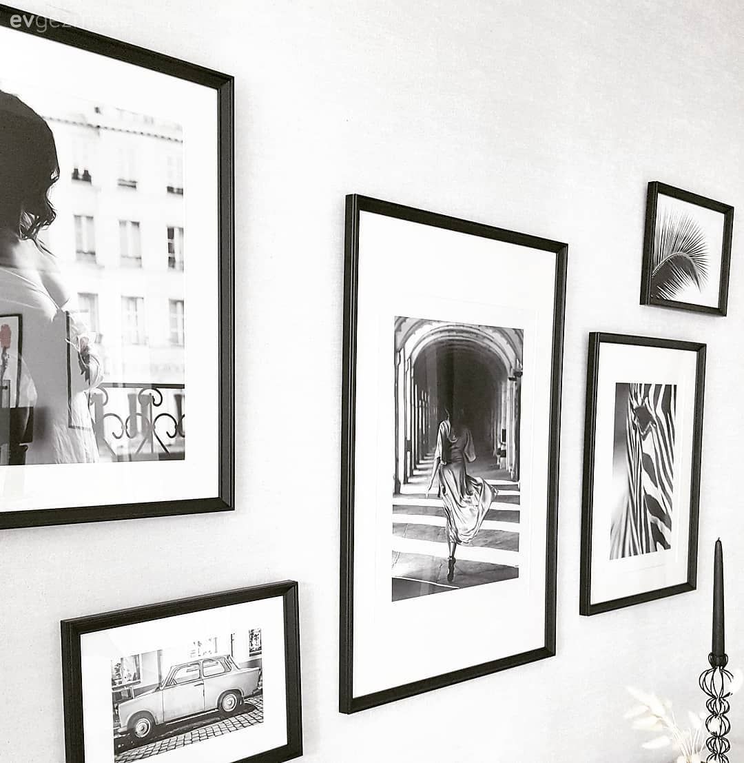 Tablo, Duvar dekorasyonu, Çerçeve, Siyah