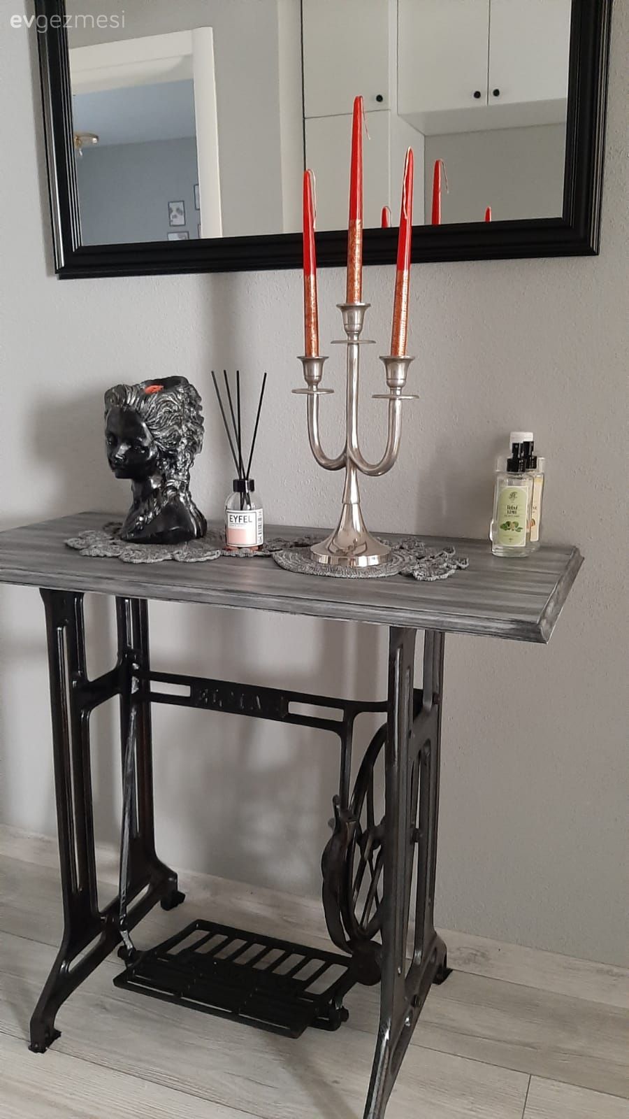 Ayna, Dikiş makinasından masa, Şamdan, Ev Aksesuar