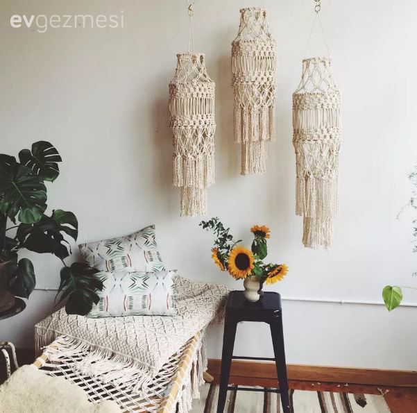 Makromeden Yapılan Harika Dekorasyon Fikirleri!