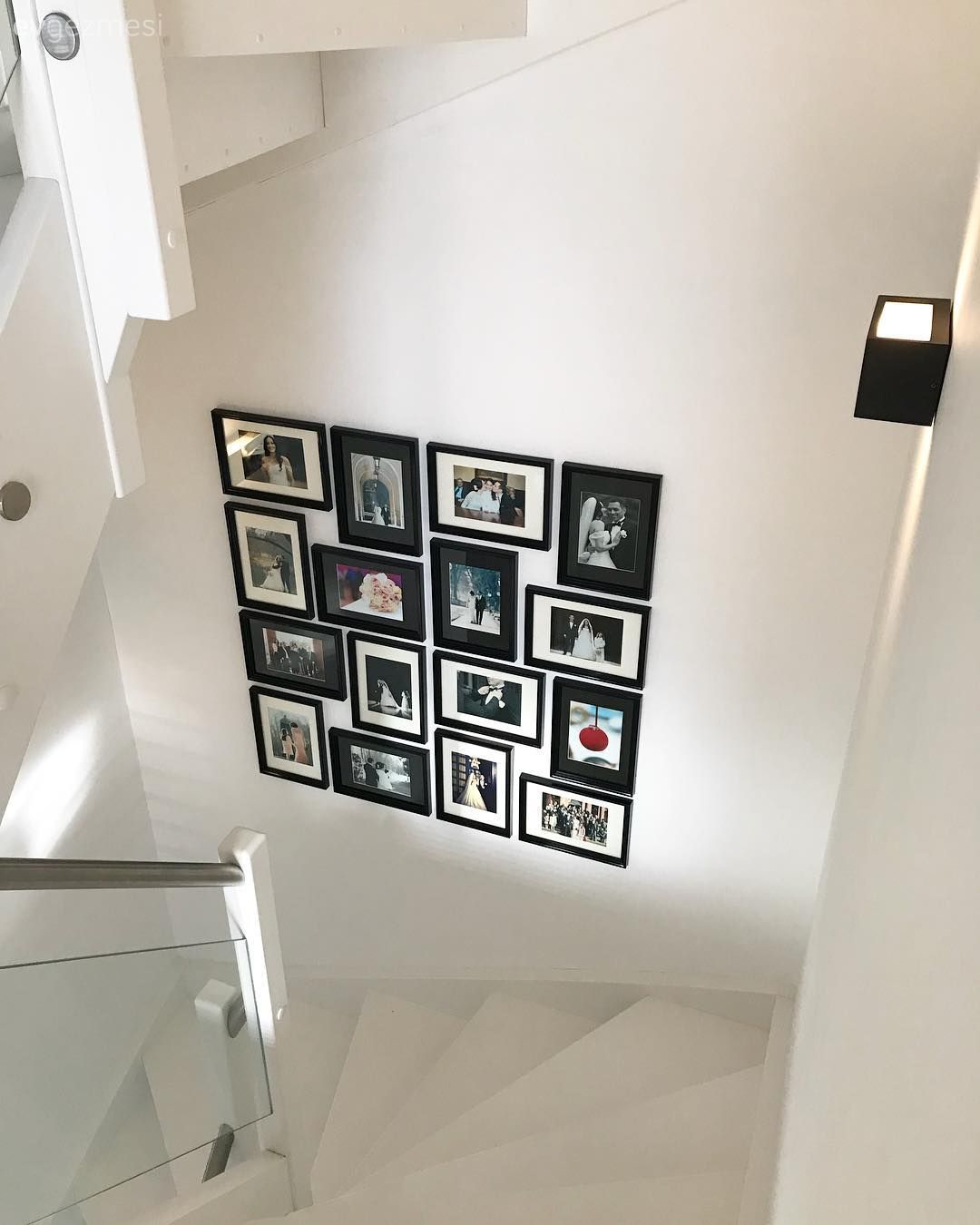 Dubleks evler, Beyaz, Merdiven, Galeri duvarı, Duvar dekorasyonu, Çerçeve, Tablo