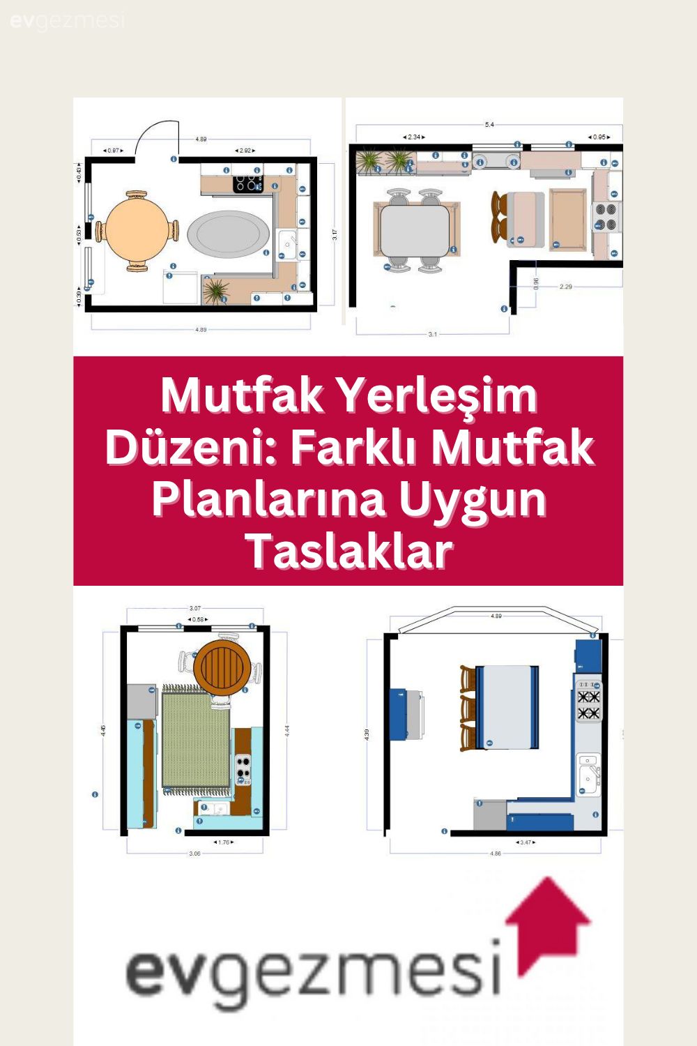 Mutfak Yerleşim Düzeni: Farklı Mutfak Planlarına Uygun Taslaklar