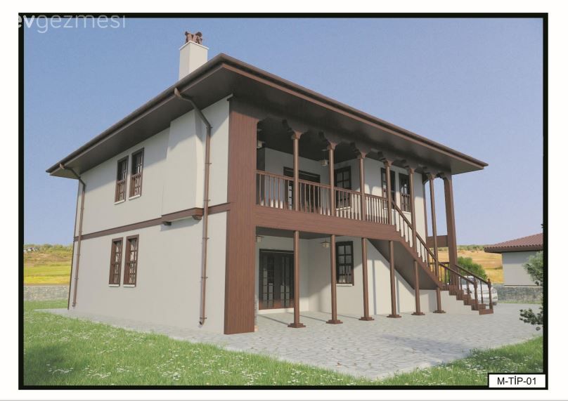 Köy Evi Yapacaklar İçin Bakanlık Onaylı İki Katlı Köy Evi Projeleri!