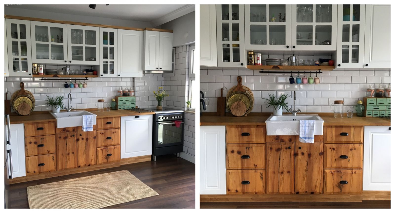 Bu Fotojenik Mutfak Rustik Ruhu Bir Apartman Dairesine Taşımış!