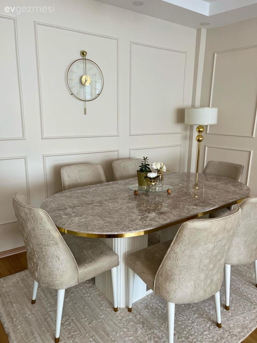 Duvar çıtalama, Lambader, Aydınlatma, Sandalye, Yemek masası, Halı, Salon halısı