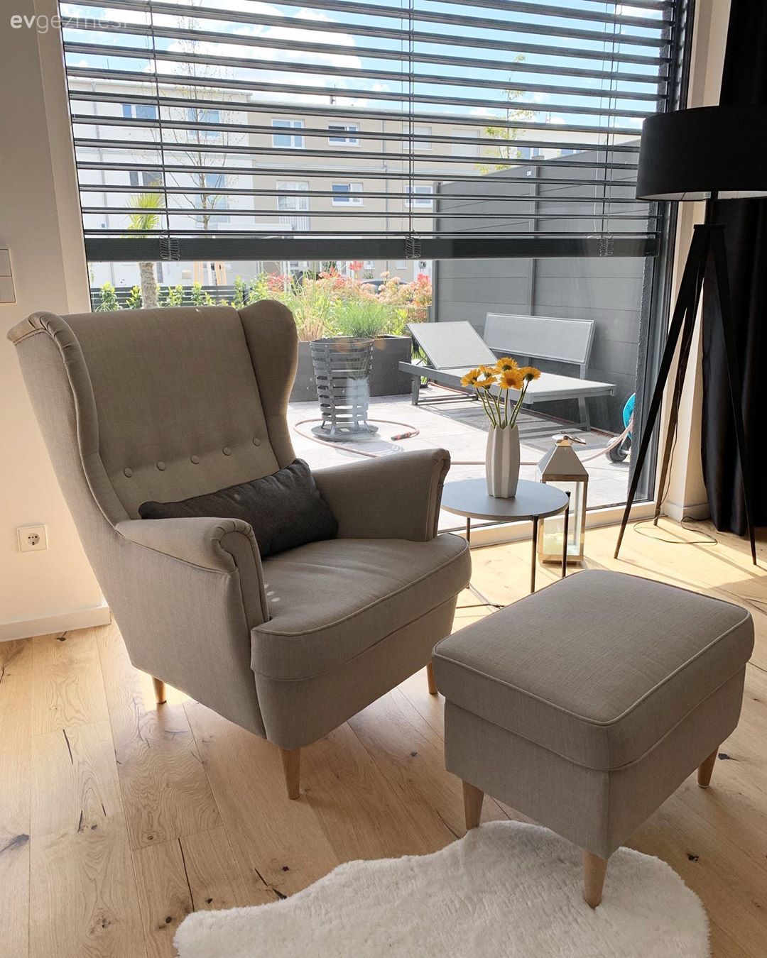 Bej, Jaluzi, Peluş, Lambader, Aydınlatma, Siyah, Beyaz, Puf