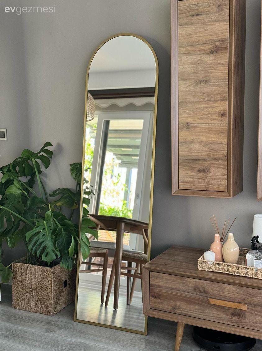 Ahşap Mobilya, Boy aynası, Ayna, Ev bitkisi, Saksı