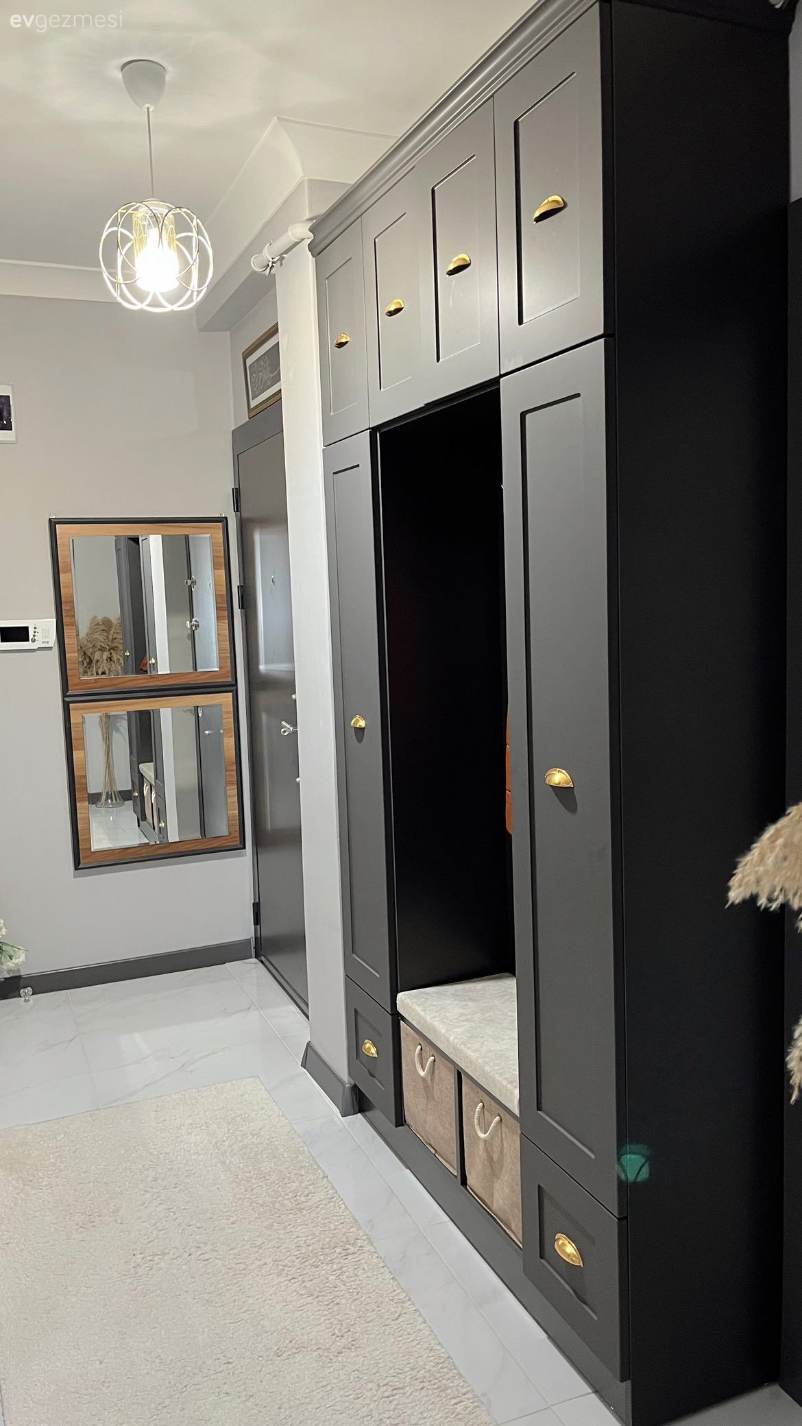 Antre, Beyaz, Vestiyer, Shaker kapaklı dolaplar, Mutfak, Krem, Saksı, Sedir