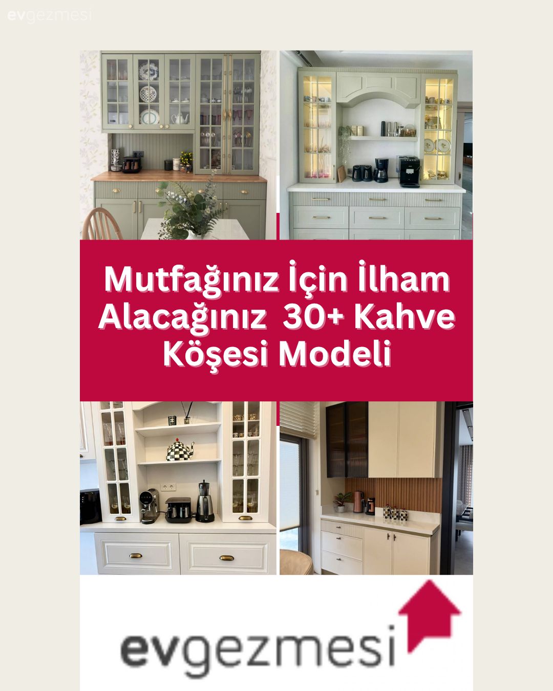 Mutfağınız İçin İlham Alacağınız  30+ Kahve Köşesi Modeli