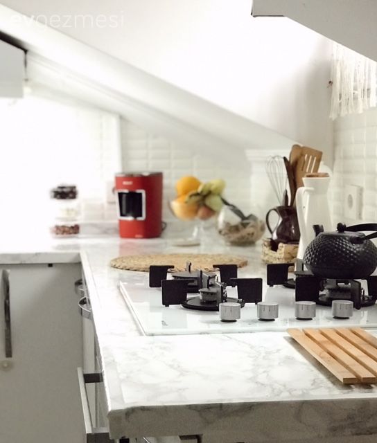 Mutfak, Beyaz mutfak, Mutfak tezgahı, Mutfak tezgah arası, Tezgah arası seramik