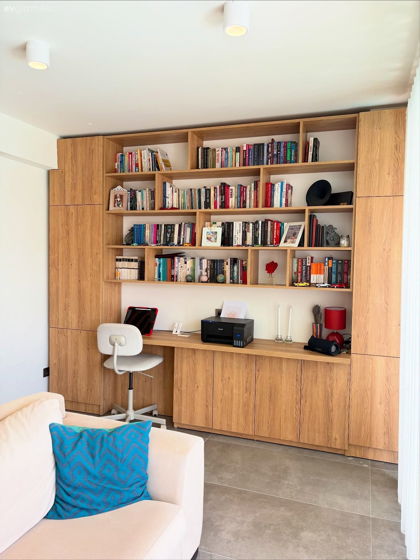 Çalışma odası, Ahşap Mobilya, Kitaplık