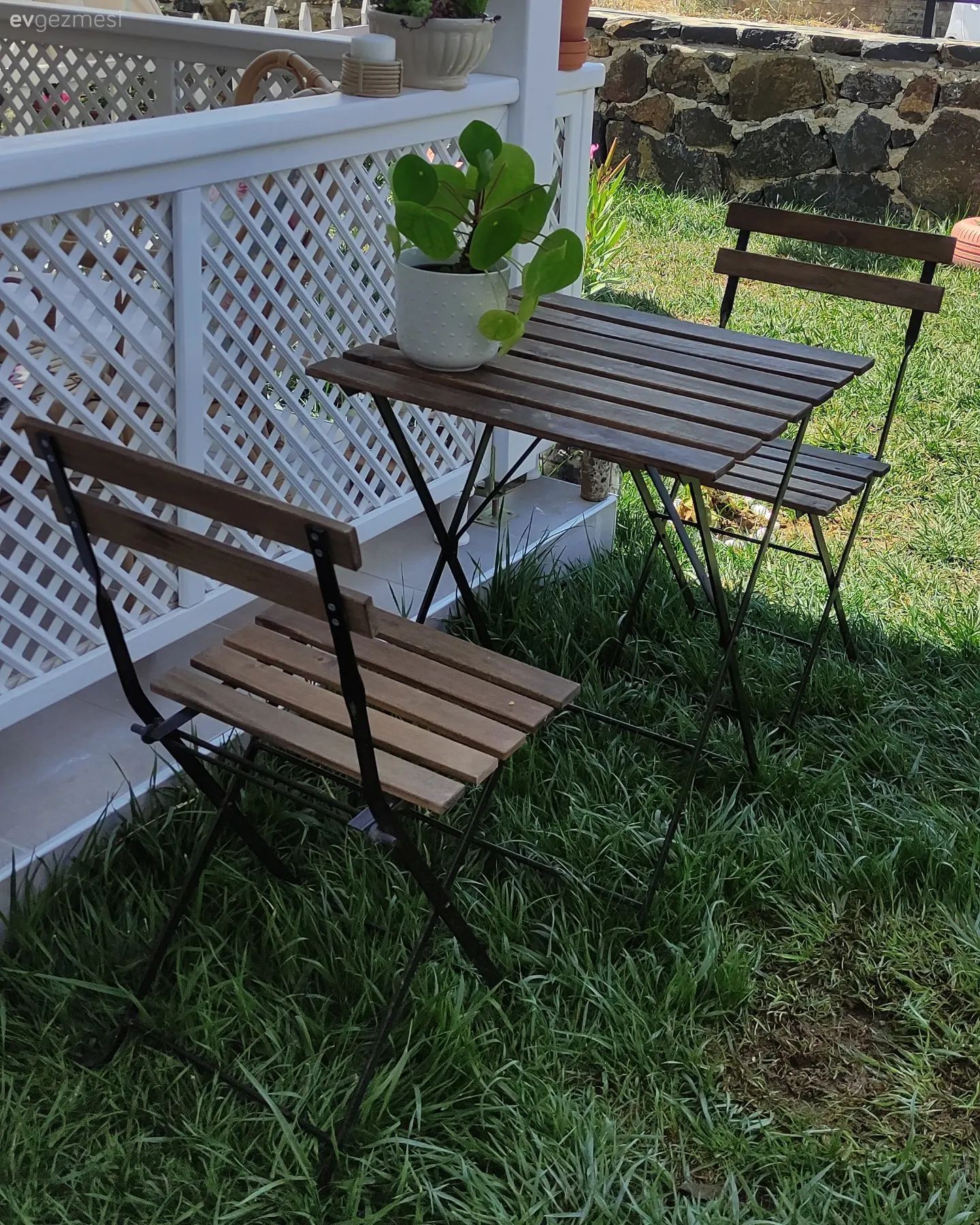 Bahçe, Sandalye, Bahçe masası, Ev bitkisi