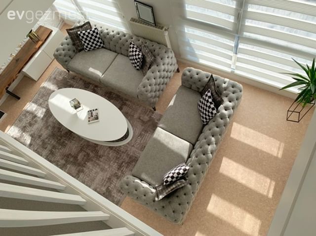 Bu Yaşam Alanında Modern ve Rustik Bir Arada