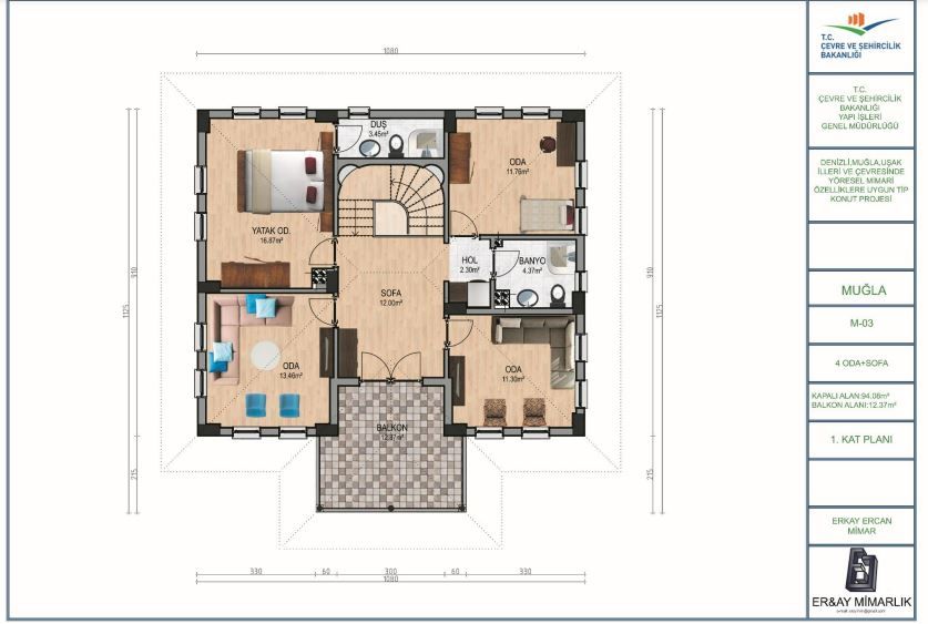 Köy Evi Yapacaklar İçin Bakanlık Onaylı İki Katlı Köy Evi Projeleri!