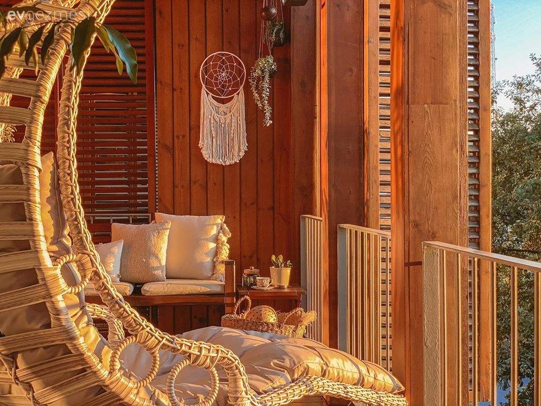 Fas desen, Kahverengi, Bej, Krem, Balkon masası, Balkon oturma grubu, Balkon, Puf