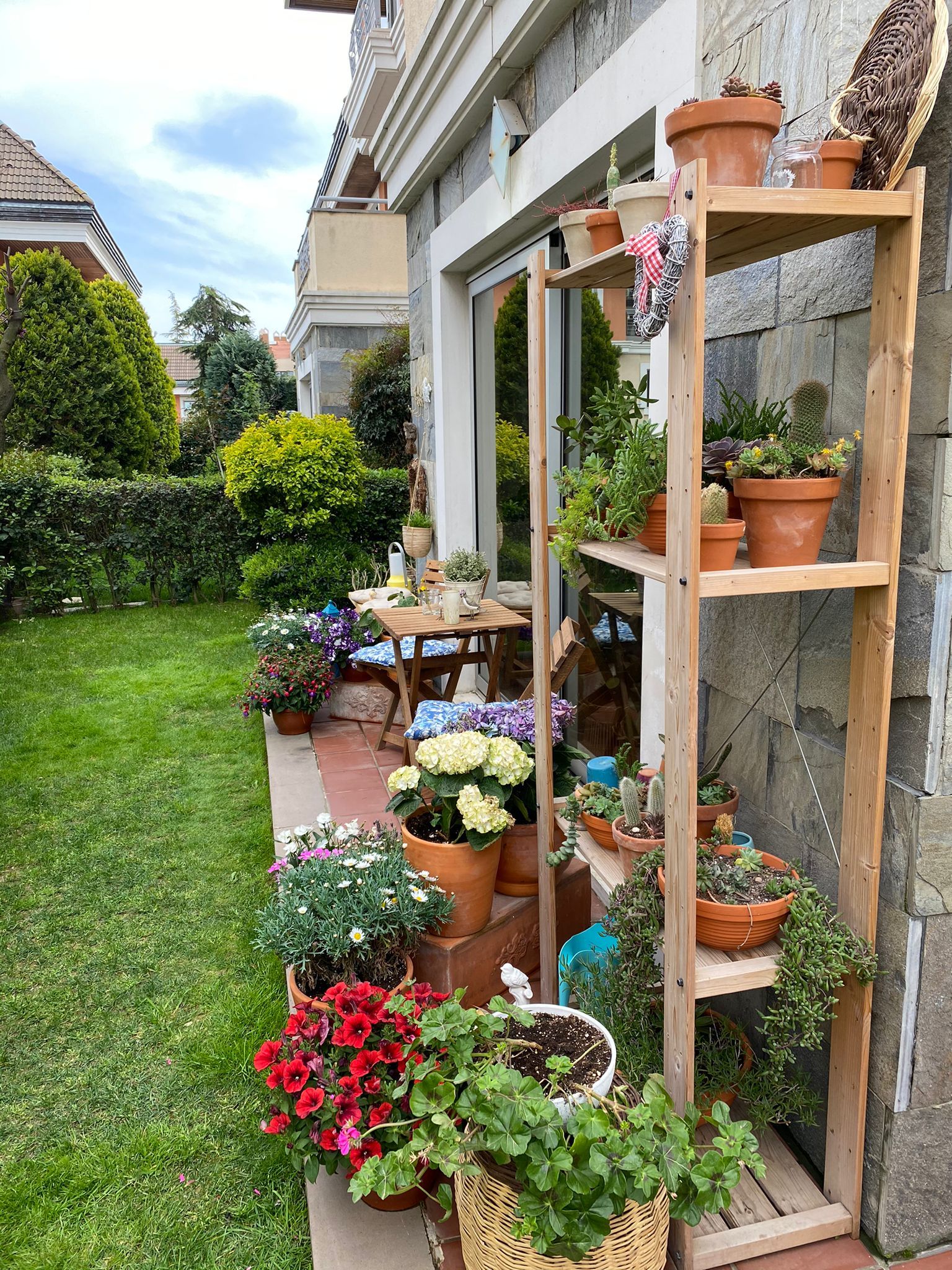 Bahçe, Saksı, Çiçekler, Peyzaj