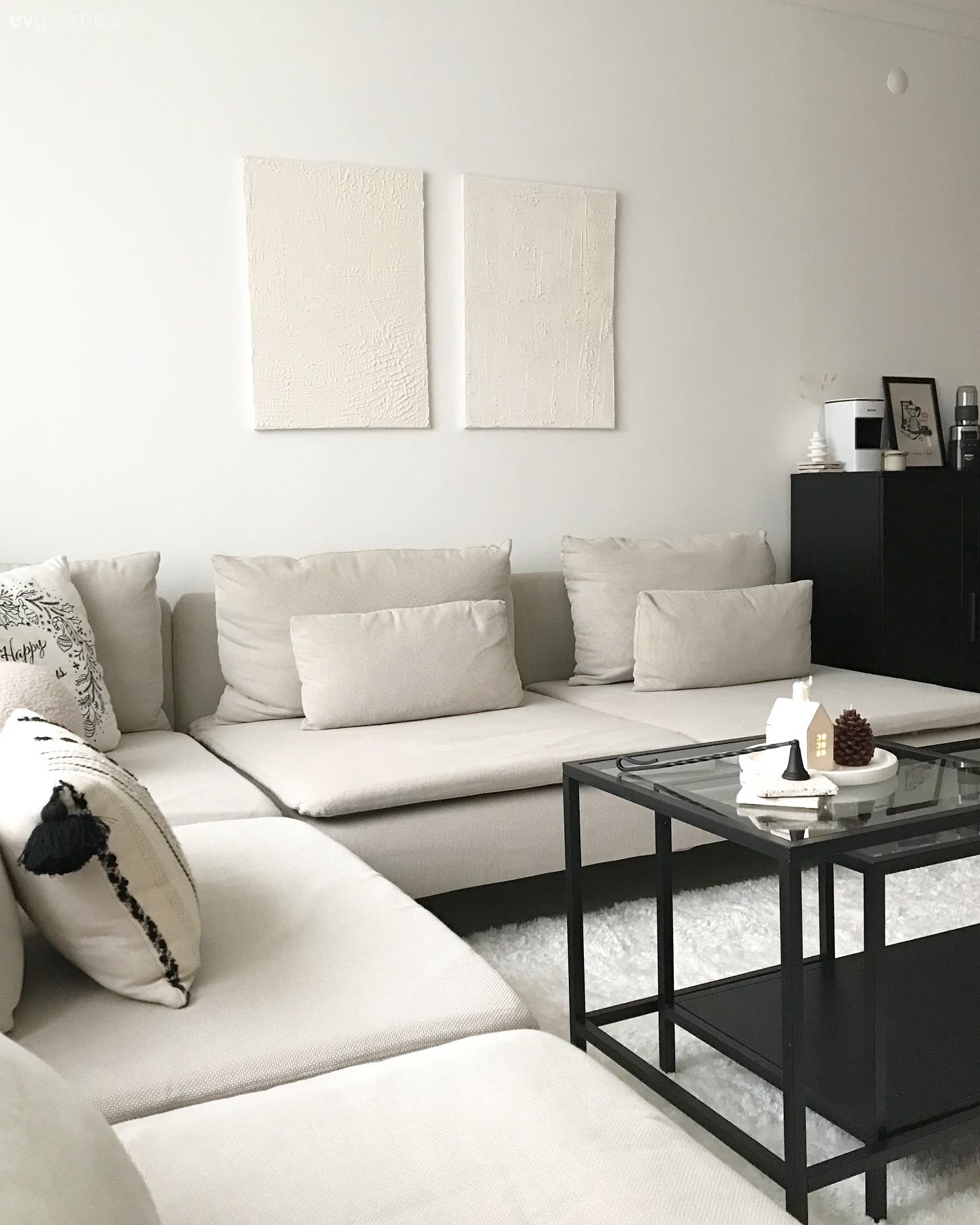 Bu Ankara Evini Şekillendiren Kontrast Tonlar ve Konfor Olmuş!