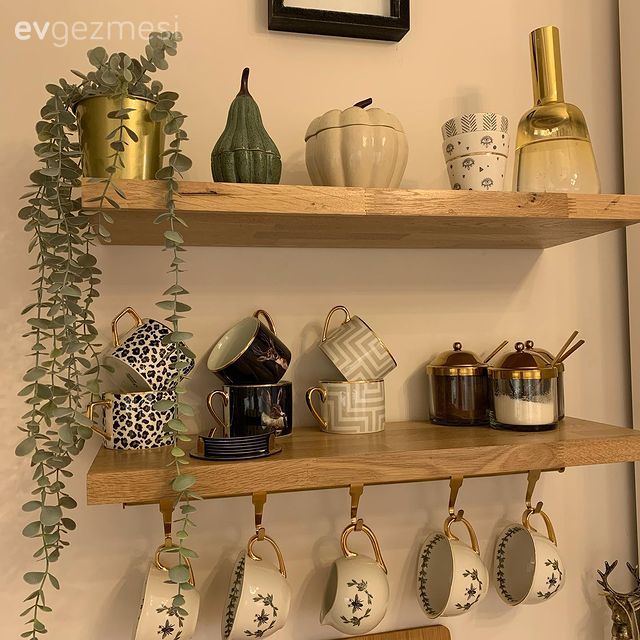 Kahve köşesi, Mutfak rafı, Mutfak, Mutfak aksesuarları