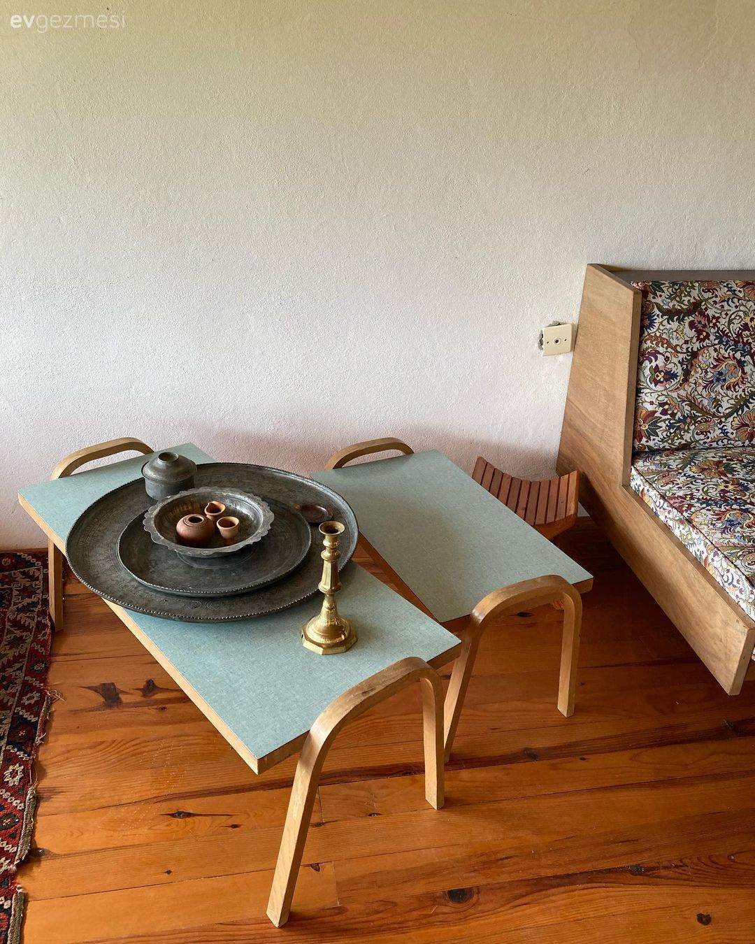 Yan sehpa, Sehpa, Ahşap Mobilya, Rustik, Parke