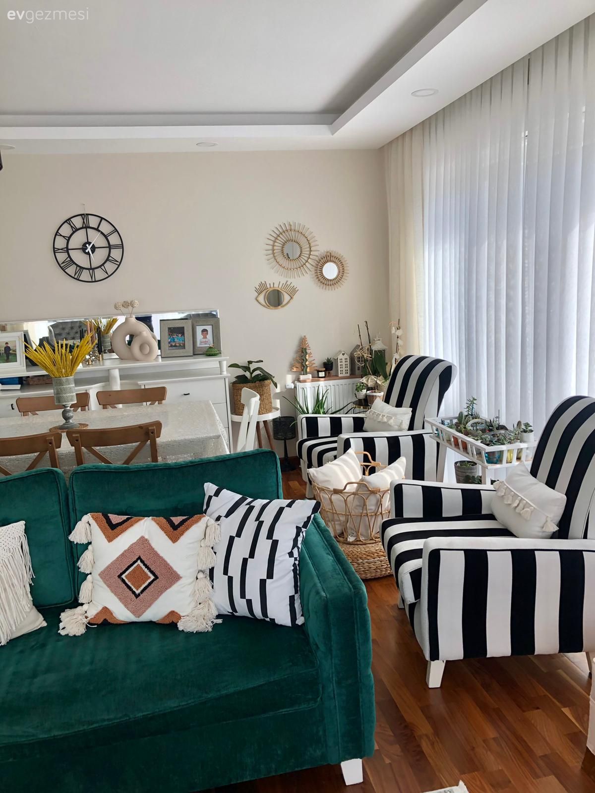 Bu Evde Farklı Renk Tonları Birbirine Uyumla Seslenmiş!