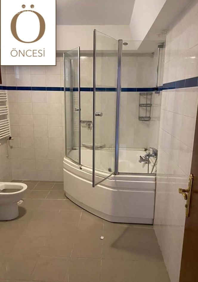 Öncesi / Sonrası, Banyo tadilat, Tadilat