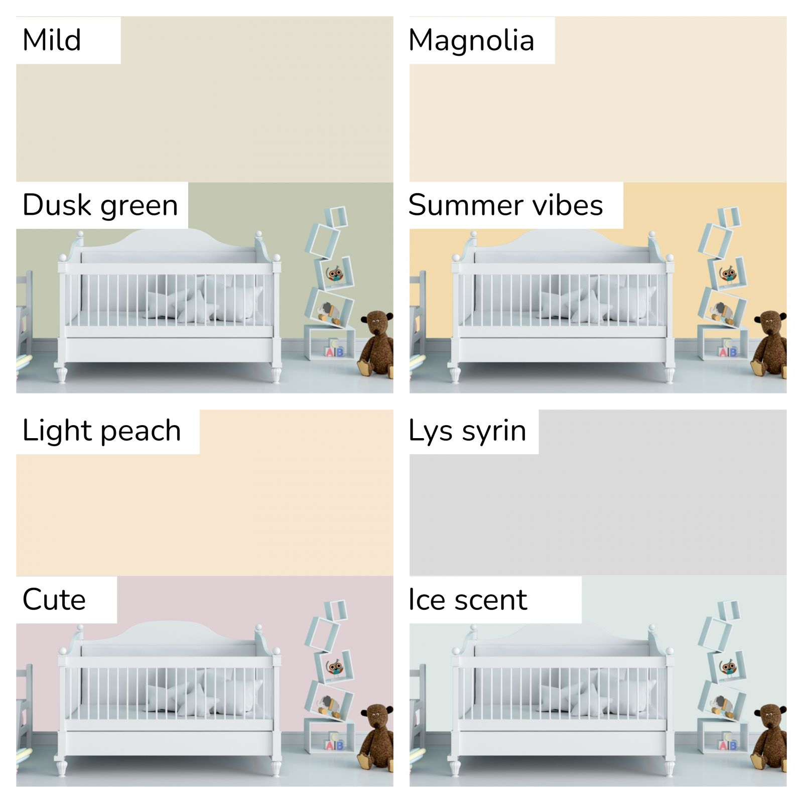 Hayallerdeki Bebek Odası İçin En Güzel Duvar Boyası Renkleri