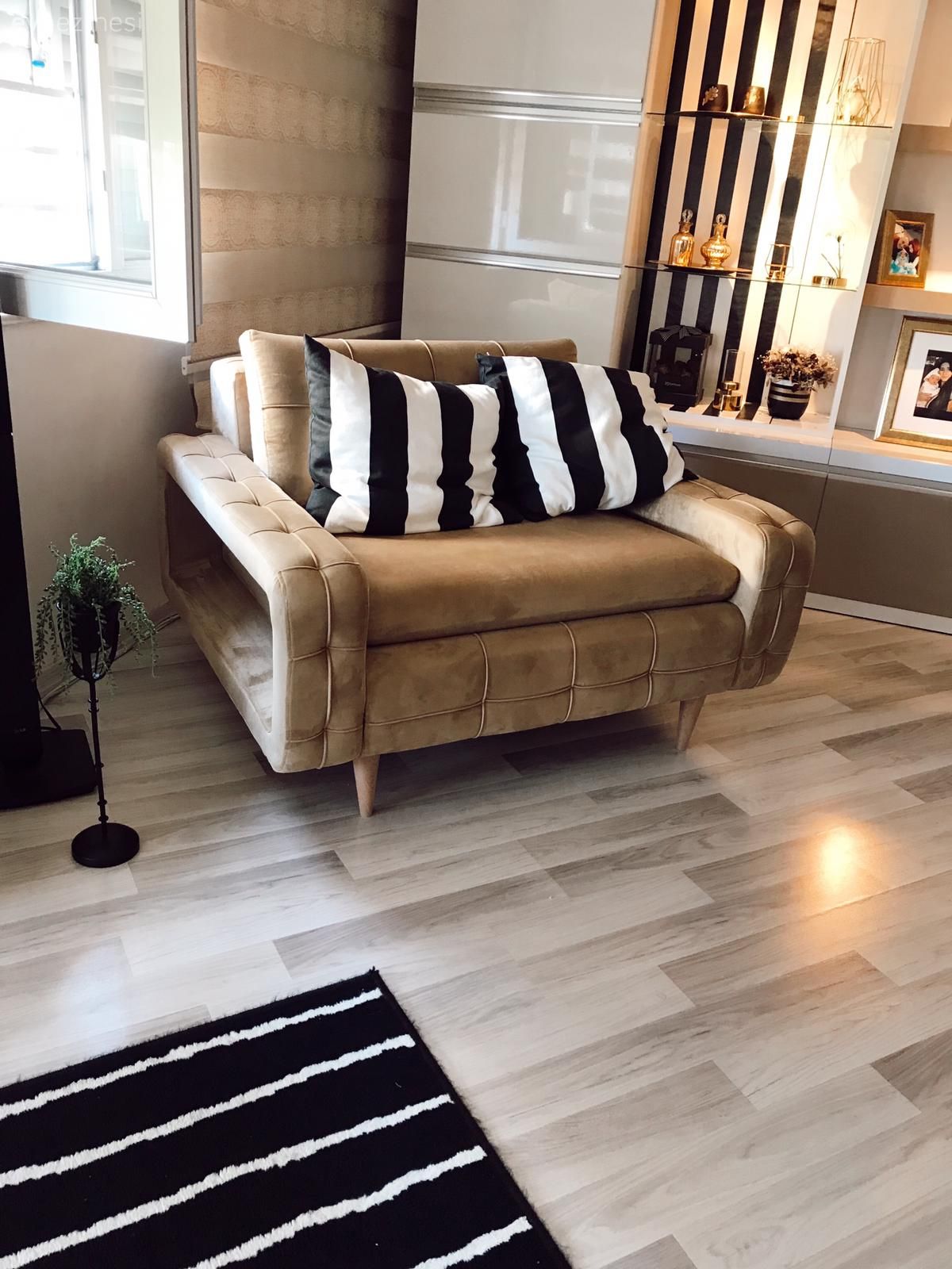 Krem, Siyah, Beyaz, Çizgili desen, Desenler, Kırlent, Ev tekstili, Berjer, Tv ünitesi, Tv ünitesi aksesuarları, Ev Aksesuar, Dekoratif Objeler, Halı, Parke