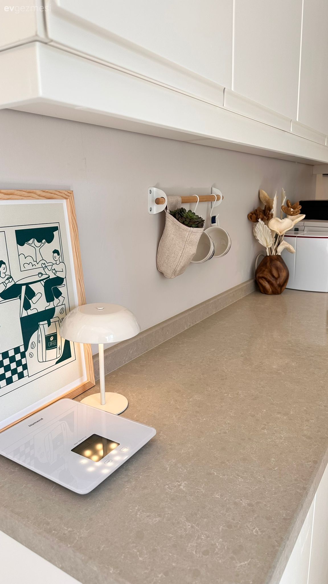 Mutfak tezgahı, Mutfak, Mutfak tezgah arası, Beyaz, Mutfak aksesuarları